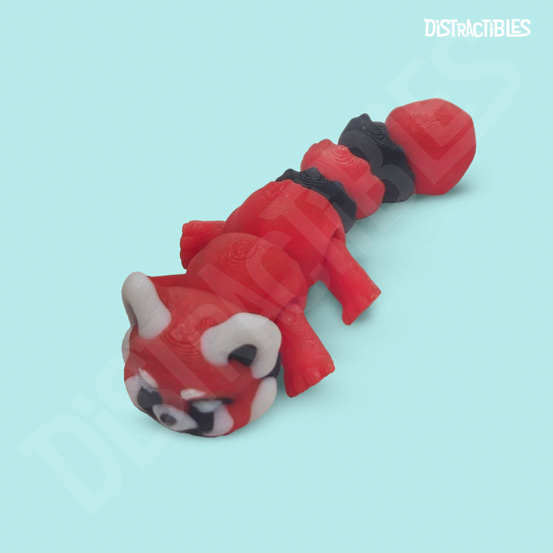 Distracties Red Panda - 3D Printed Articulated Toy Fidget Friend